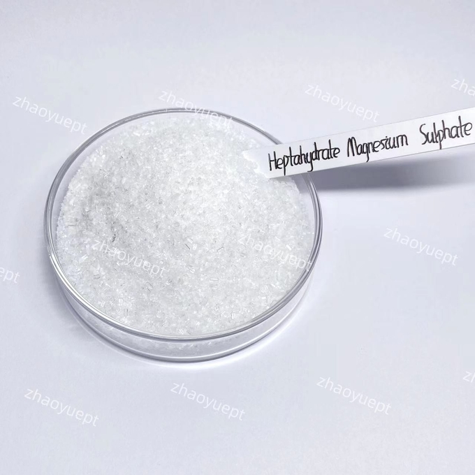 CAS 10034-99-8 Hepta-hidrato Sulfato de magnésio 99% MgSO4 · 7H2O industrial 0