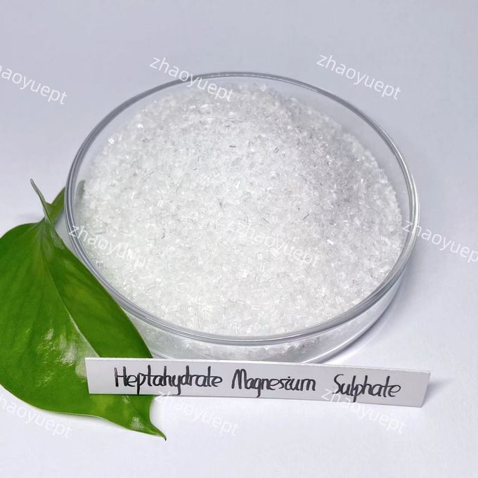 Sulfato de magnésio inorgânico heptahydrate 99% Min matérias-primas químicas 0
